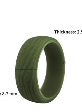 5pcs/set 8.7mm Sports Silicone Bark grain Ring 5 Color for M