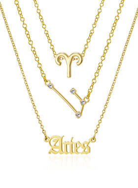 星座项链可分开合金、、