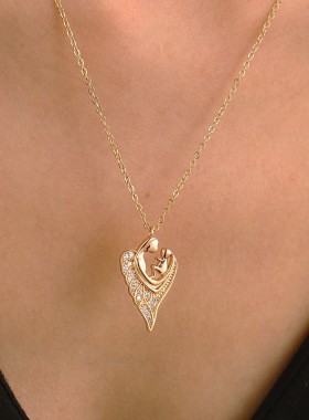 100 Languages I Love You Mother's Day Projection Necklace