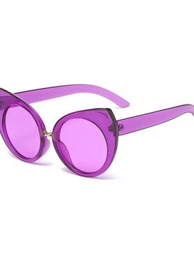 Halloween Black Gothic Cat Eye Sunglasses Retro Punk Oversiz