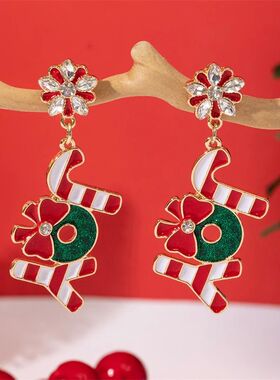 New Trendy Exquisite Christmas Light Bulb Drop Earrings for