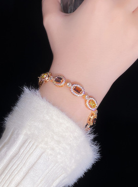 Women's Colorful BraceletHigh-end Sense Zircon Bracelet Temp