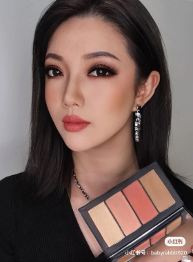 Nars/娜斯银色限量颊彩盘Full Dimension 1香槟高光腮红修容四色