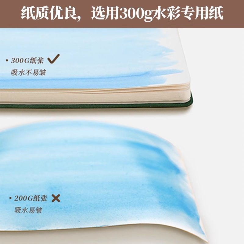 飞乐鸟布艺水彩本丙烯马克笔画本手工中粗细纹手帐本速写涂鸦动漫美术生素描随身写生本空白手绘本彩铅画画本,淘宝优惠券,粉丝福利购,淘宝优惠卷