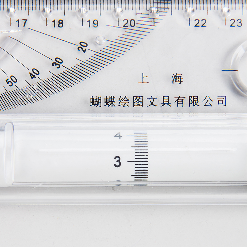 柏伦斯平行尺专业设计角度绘图尺建筑尺子多功能滚尺30cm学生考研划线尺手绘画图考试打格画圆工具平移衡推尺 - 图3