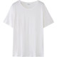 Yiershuang men's pure cotton old man's shirt dad's round neck short-sleeved loose large size middle-aged and elderly thin undershirt MD8201