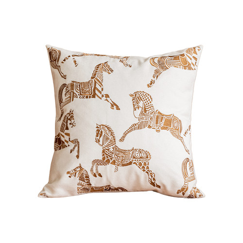 蔓越家 复古几何刺绣绣花抱枕北欧沙发抱枕套样板间床头靠垫含芯 - 图3