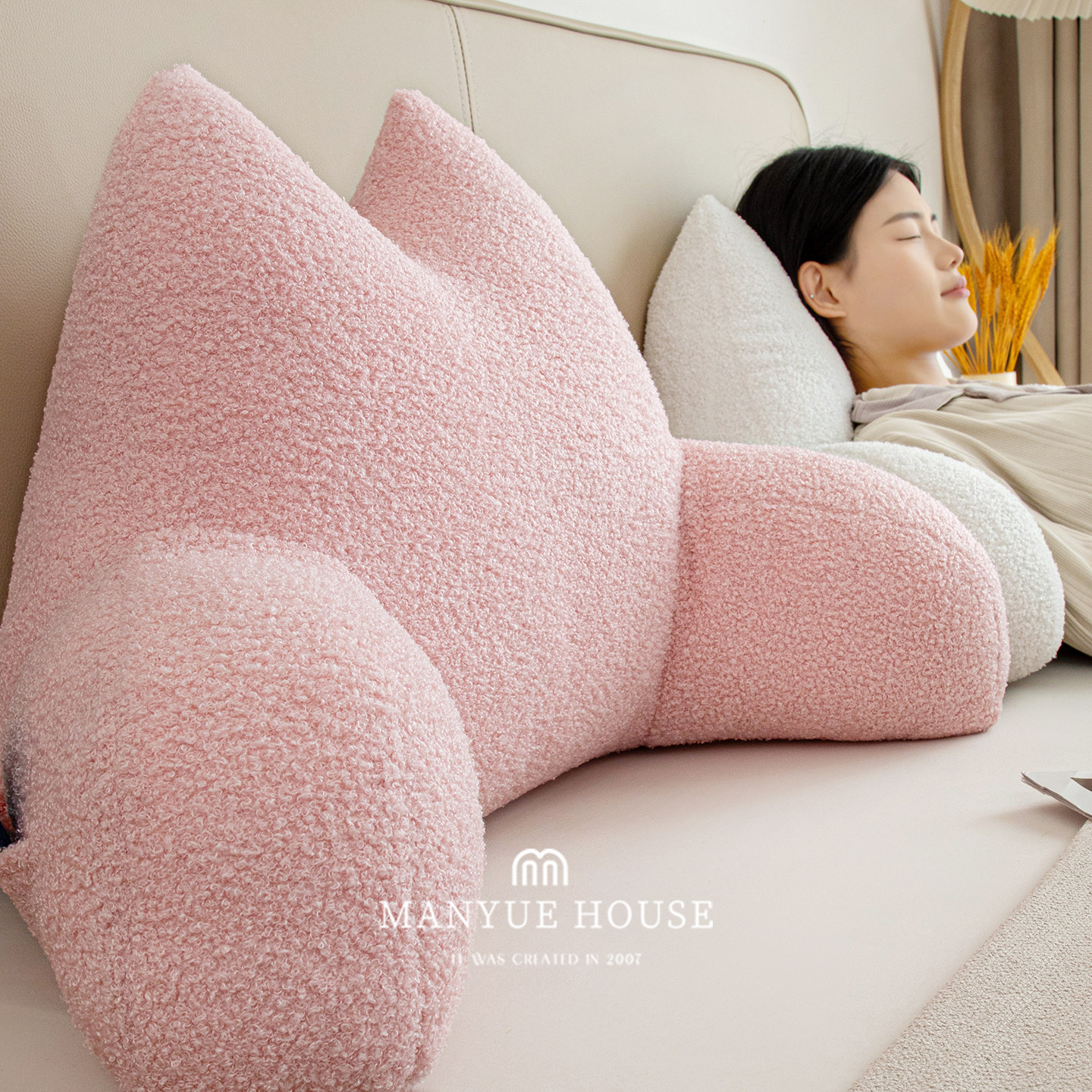 蔓越家少女心床头靠垫榻榻米软包护腰卧室异形靠背可拆洗沙发靠枕,淘宝优惠券,粉丝福利购,淘宝优惠卷