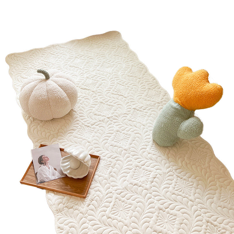 蔓越家 ins乳酪奶油色卧室毛绒地垫床边毯家用防滑地板毯子地毯,淘宝优惠券,粉丝福利购,淘宝优惠卷