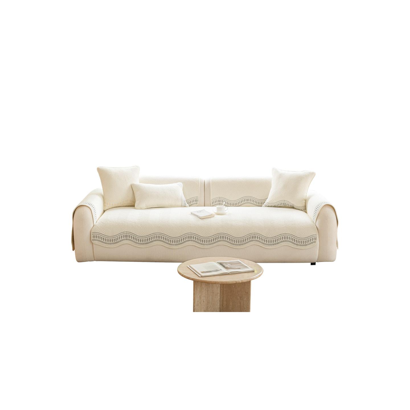 蔓越家 纯棉水洗棉 全棉绣花沙发垫盖巾沙发套罩靠背巾坐垫盖布,淘宝优惠券,粉丝福利购,淘宝优惠卷