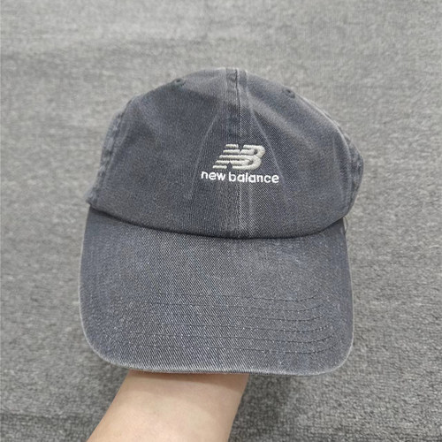 New Balance 新百伦NB Logo休闲街头运动防晒鸭舌帽 LAH22010-BK - 图1