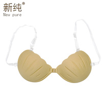 Sexy chest patch with upper tootto chest thickening harness Silicone Invisible Bra Ladys Creamy bra without scar