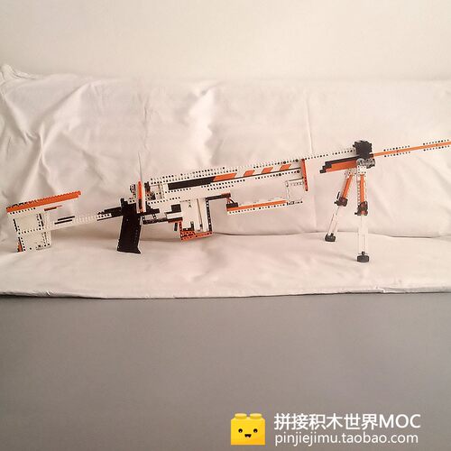 【店长倾力制作】CSGO二西莫夫M200狙击拼装拼插积木枪 - 图0