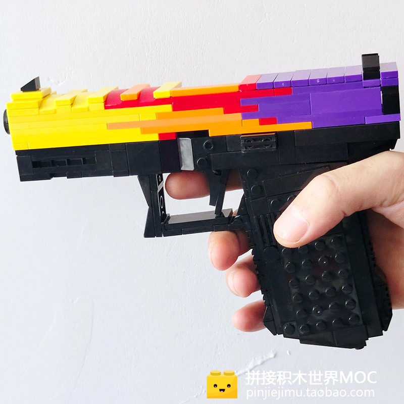 格洛克Glock 17 CSGO 加各式配件自选组合小颗粒拼接积木 - 图0