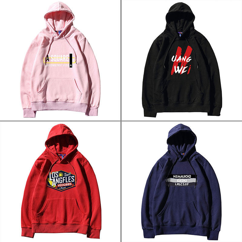 冠军狮丹连帽男生粉色卫衣春秋潮牌 冠军狮丹卫衣