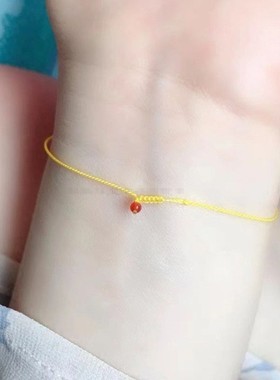 极细小红绳超细手工编织玛瑙手錬情侣本命年转运不掉色in手绳脚绳