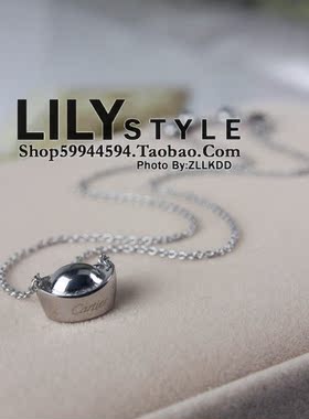 招财进宝钛钢玫瑰金银色短项链