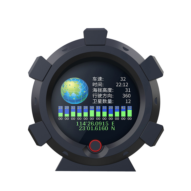 AUTOOL汽车通用水平坡度仪GPS海拔越野表高精度指南针车载显示器-图1