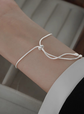 简约冷淡风~可调节蛇骨手链