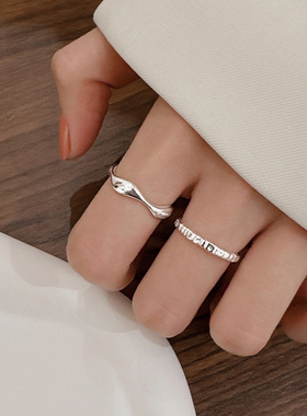 轻奢小众设计~不规则食指戒指