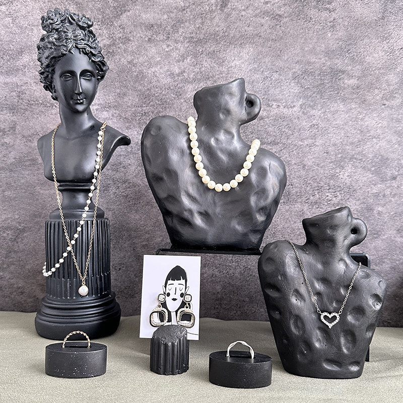 新中式首饰展示架摆台高级轻奢商用古风组合立式全套珠宝陈列道具,淘宝优惠券,粉丝福利购,淘宝优惠卷