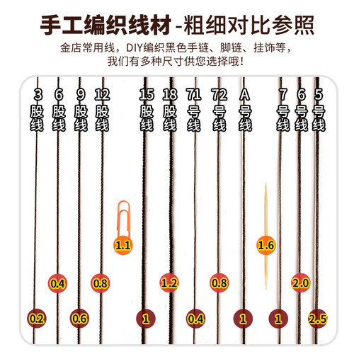 编织绳手绳绳子吊坠挂绳棕色编绳股线手工串珠线手链文玩线绳玉线 - 图2