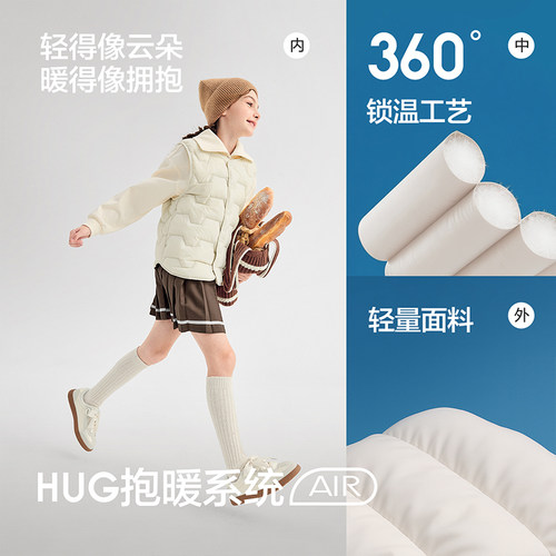 巴拉巴拉儿童羽绒马甲男童女童轻薄保暖背心小中大童2025冬装内胆 - 图2