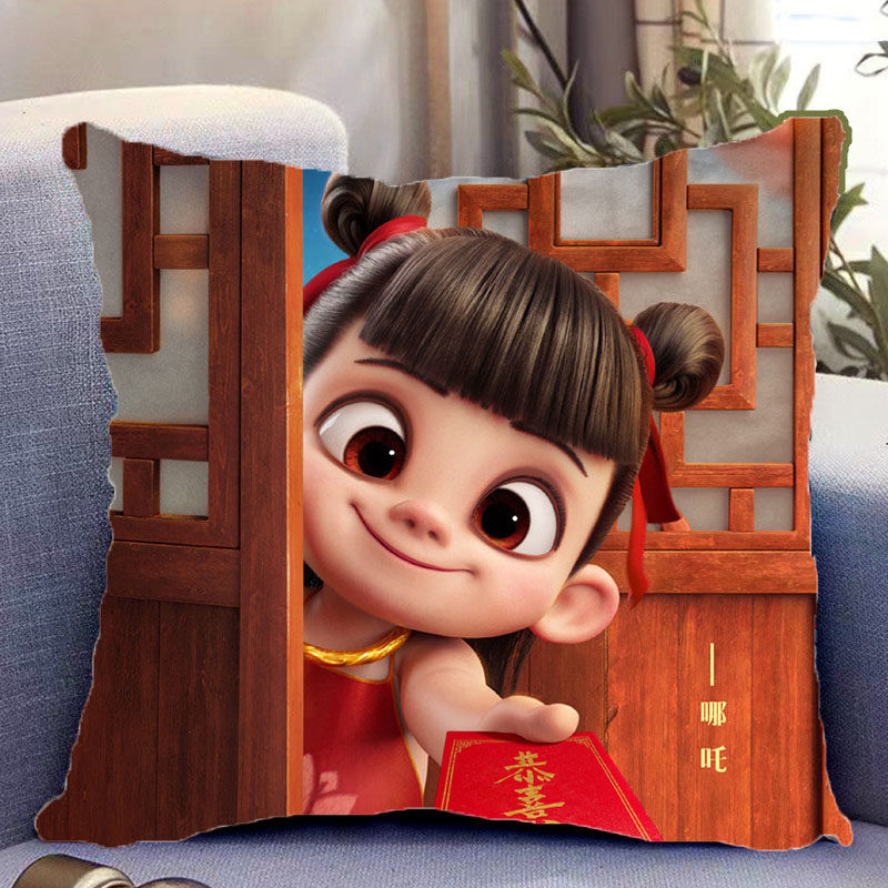 哪吒2之魔童闹海周边抱枕定制动漫玩偶娃娃手办立牌海报靠垫礼物