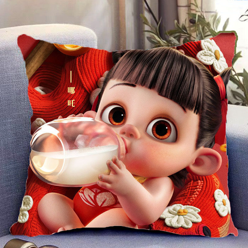 哪吒2之魔童闹海周边抱枕定制动漫玩偶娃娃手办立牌海报靠垫礼物