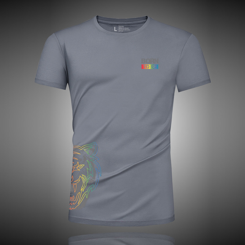 白色印花短袖2021夏季新款简约t恤 zghwT恤