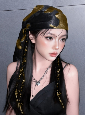 Y2K辣妹街舞发带辫子组合头饰