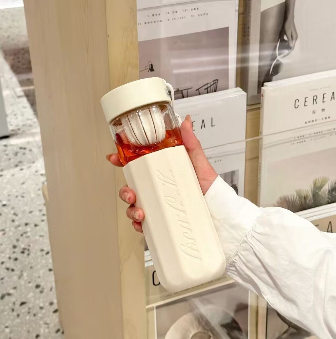 germ可口可乐茶水分离泡茶男女学生高颜值随行便携耐高温玻璃水杯,淘宝优惠券,粉丝福利购,淘宝优惠卷