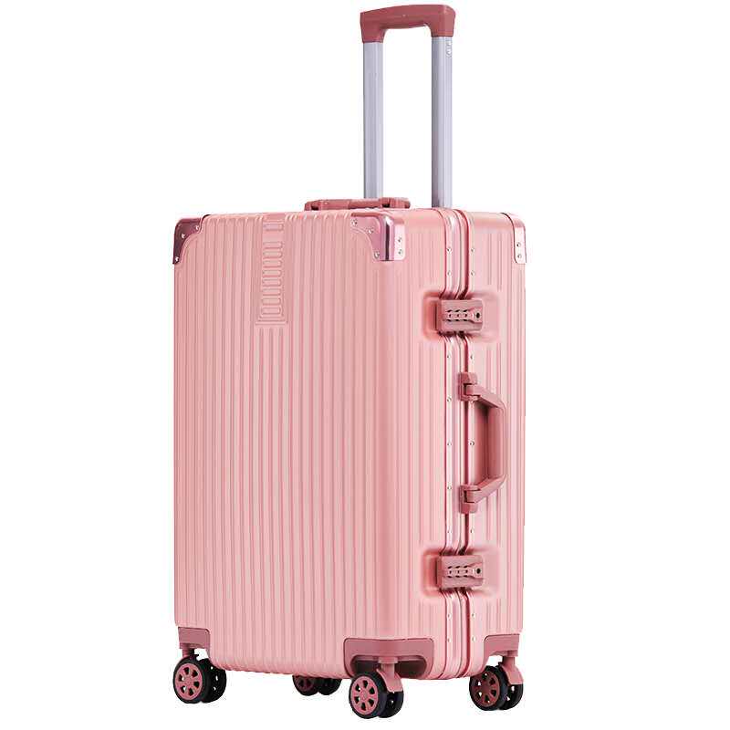 网红箱子女拉杆万向轮24登机密码箱 金至黛旅行箱