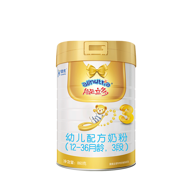 澳优能力多3段800g幼儿配方奶粉 能立多婴幼儿牛奶粉