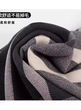 三角围巾围脖时尚千鸟格脖套三角巾头围脖保暖防风防寒护颈套