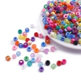 Акриловые бусины ручной работы, детский браслет, аксессуар с аксессуарами с бусинами, плетеный набор материалов, новая коллекция, «сделай сам», раннее развитие