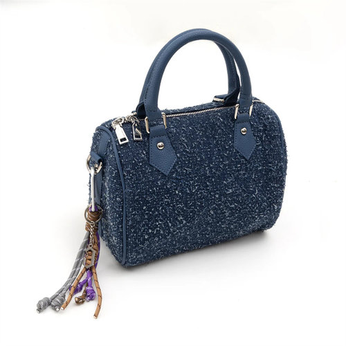 Conjure Travel Bag DENIM 25SS BLUE 新款流苏小旅行包手袋 - 图2