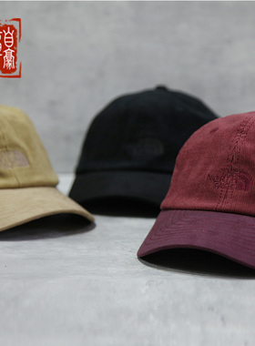 章自豪现货TNF紫标 Corduroy Field Cap灯芯绒皮扣刺绣棒球帽24aw