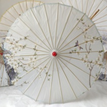 Stone Drum Rain Protection Sun Protection Oil Paper Umbrella Female Ancient Wind Props Classical Dance Hanfu Umbrella Qipao Walk Show Ceiling Tung Oil Umbrella