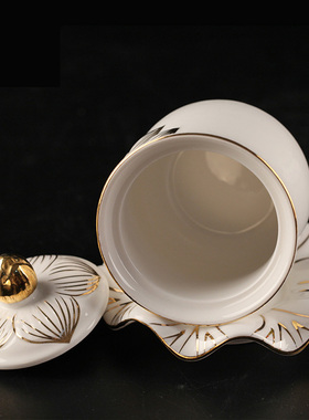 惟孝平安陶瓷描金水杯