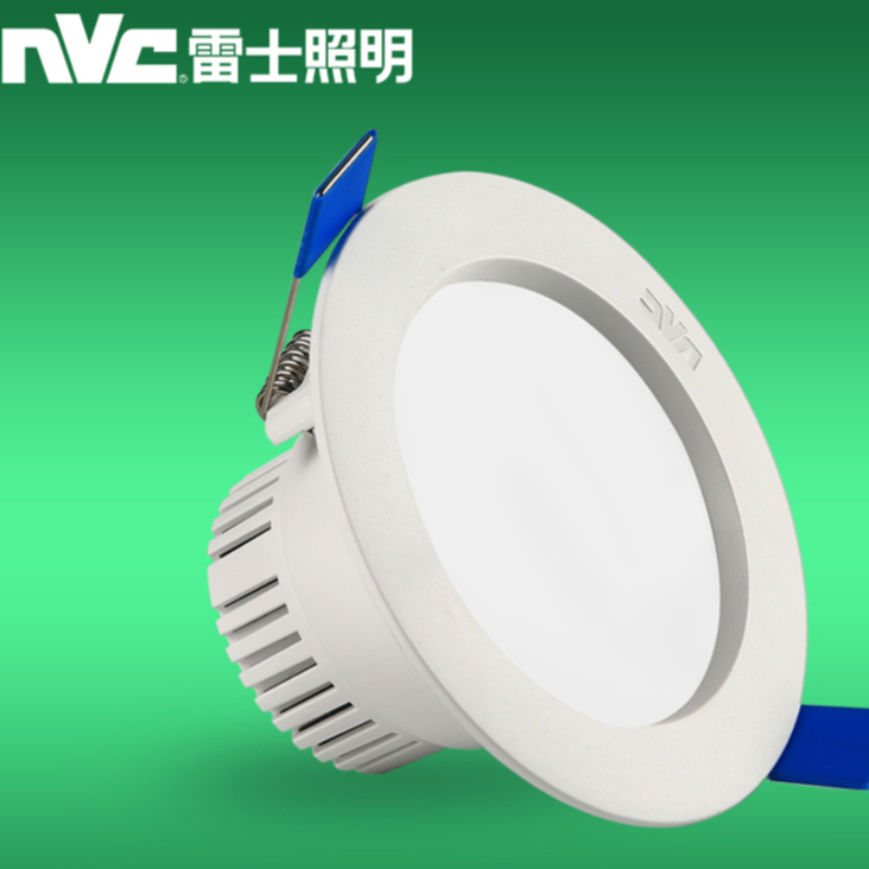 雷士照明led筒灯4W12W/15W开孔7.5/4寸嵌入式筒灯射灯天花灯家用_虎窝淘