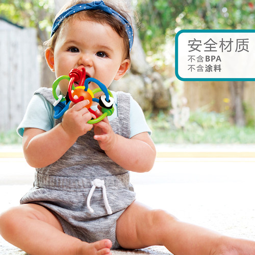 infantino婴蒂诺新生婴儿手抓摇铃套装宝宝安抚抓握训练玩具0-1岁 - 图3