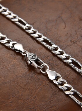 新款国潮风子母项链古巴链重工潮