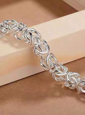 新品霸气男士龙头手链手工编织手