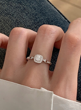 新款泰爆闪链条戒指吸睛食指戒个