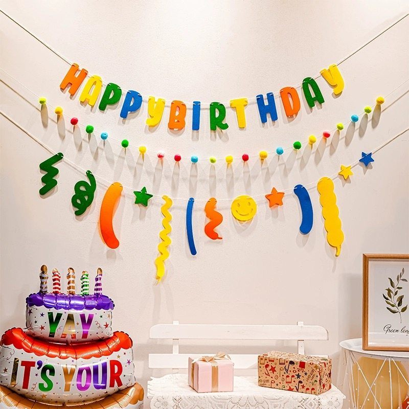 周岁装饰生日派对拉旗儿童男女宝宝百日宴满月酒场景布置拍照横幅,淘宝优惠券,粉丝福利购,淘宝优惠卷