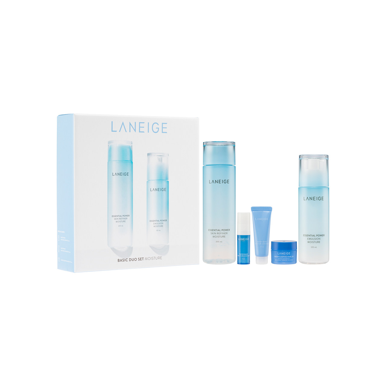 laneige /兰芝水衡水乳滋润型面霜 Sasa莎莎海外面部护理套装