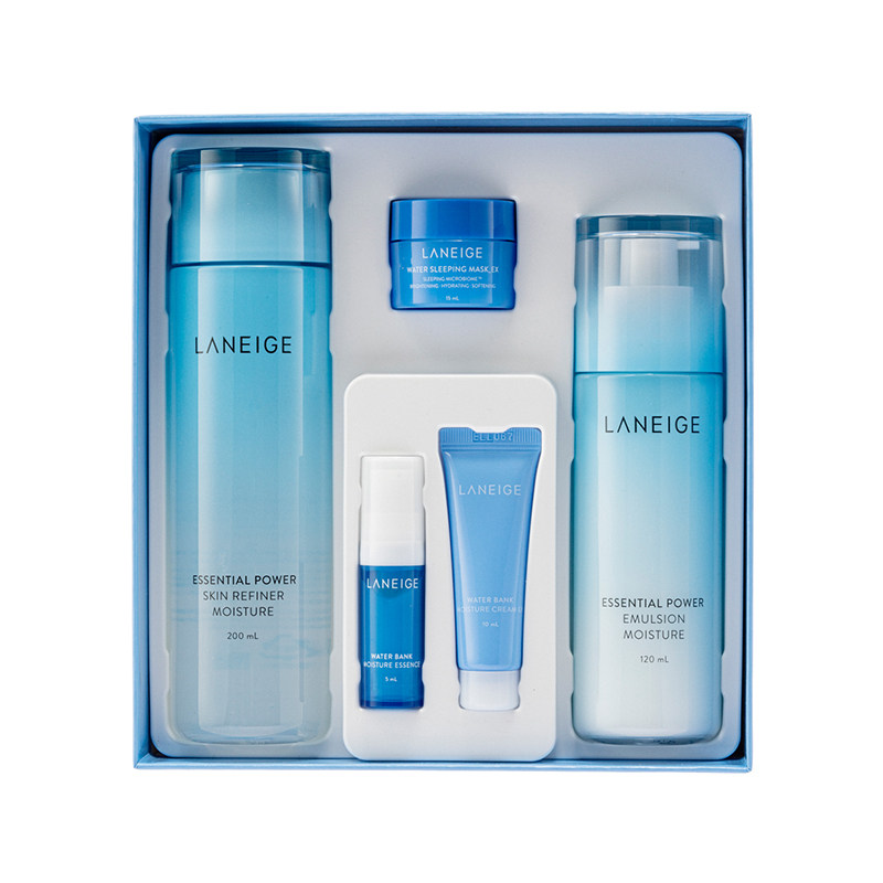 laneige /兰芝水衡水乳滋润型面霜 Sasa莎莎海外面部护理套装