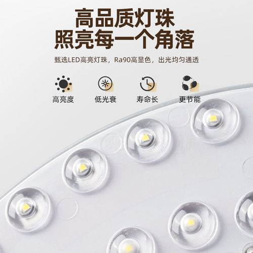 雷士照明led吸顶灯灯芯灯板替换改造光源圆形节能灯珠家用灯盘 - 图1