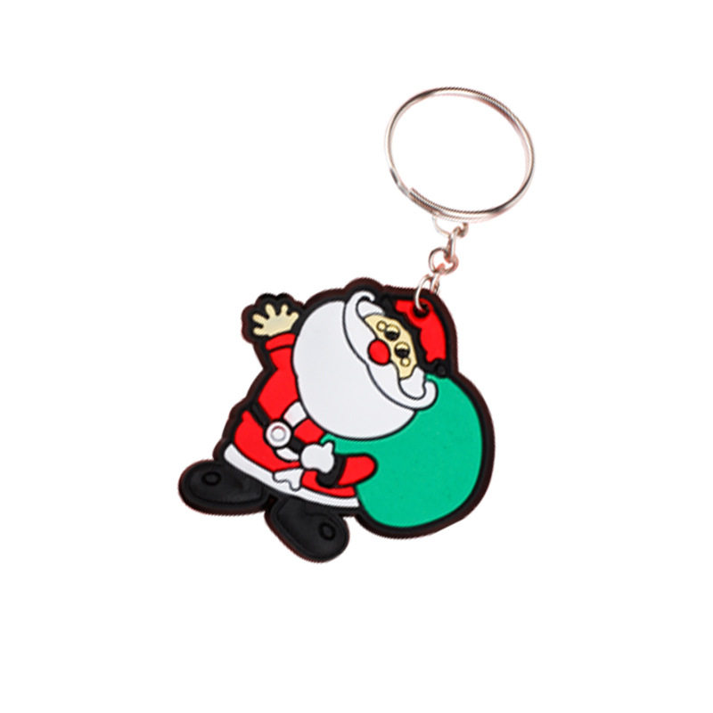 创意圣诞节礼物钥匙扣可爱书包挂饰公司开业赠品小礼品汽车挂件